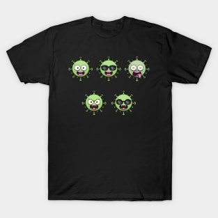 Funny Corona Virus Characters T-Shirt